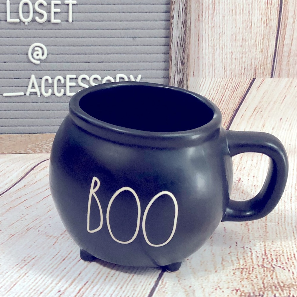 RAE DUNN BOO Ceramic Cauldron Mug NWT